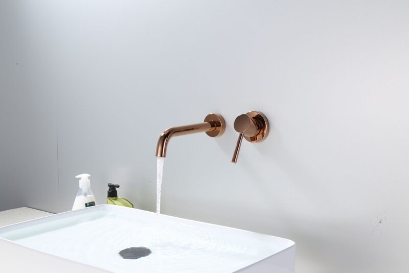 MATTE ROSE GOLD CONCEALED BASIN MIXER