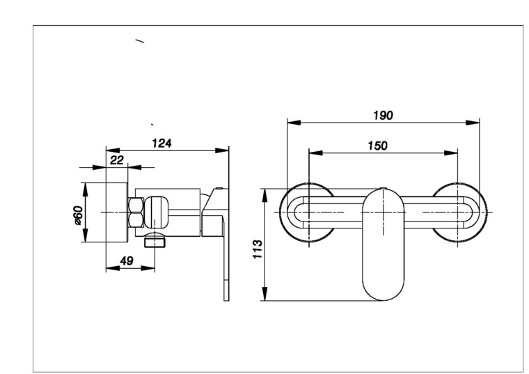 BATH-SHOWER MIXER 5009M - AALTO