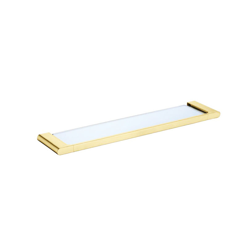 GOLD SINGLE GLASS SHELF