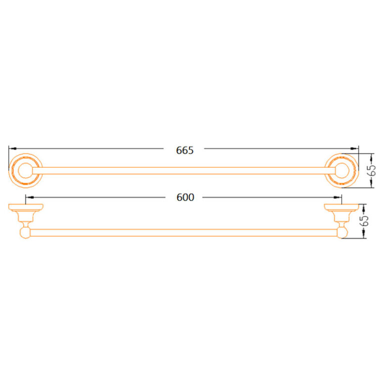 SINGLE TOWEL BAR BEK11 AALTO