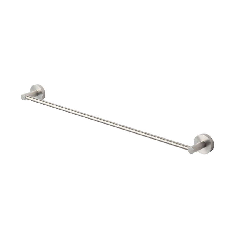 BRUSHED STEEL SINGLE TOWEL BAR