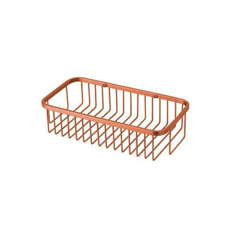 MATTE ROSE GOLD SINGLE SHOWER BASKET