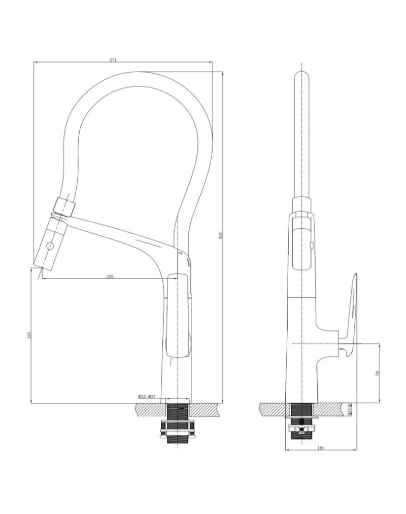 MATT BRUSH SINK MIXER