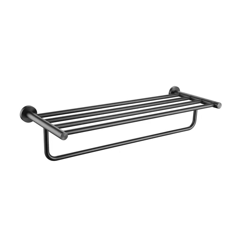 GUN METAL TOWEL RACK