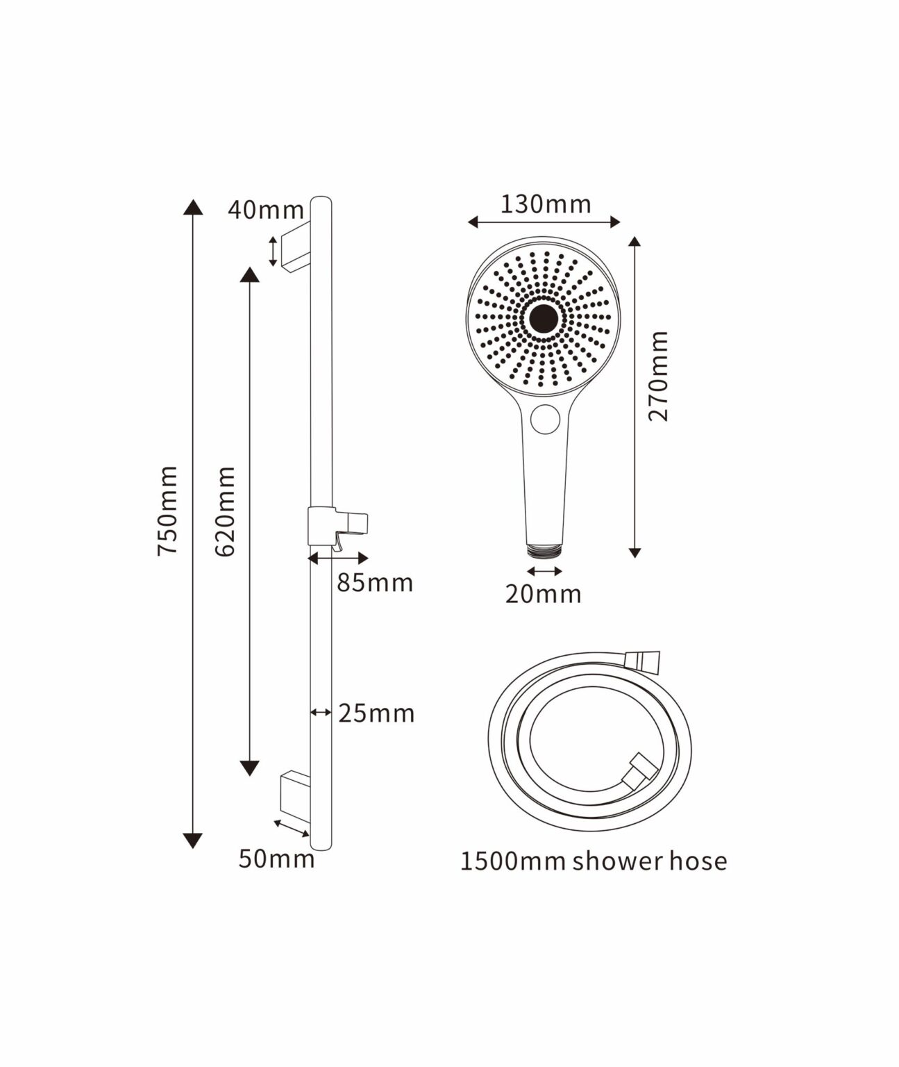 HAND SHOWERS SH-309MG - AALTO