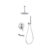 Rain shower ceiling & hand shower + spout