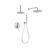 Rain shower wall & ceiling + hand shower