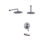 Rain shower wall & ceiling + spout