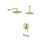 Rain shower wall & ceiling + spout