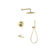 Rain shower wall & hand shower + spout