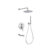 Rain shower wall & hand shower + spout