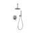 Rain shower ceiling & hand shower