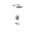 Rain shower wall & spout